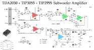 TDA2030 TIP2955 tip3055 subwoofer power amplifier.webp