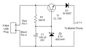 USB Cellphone Charger schematic.webp