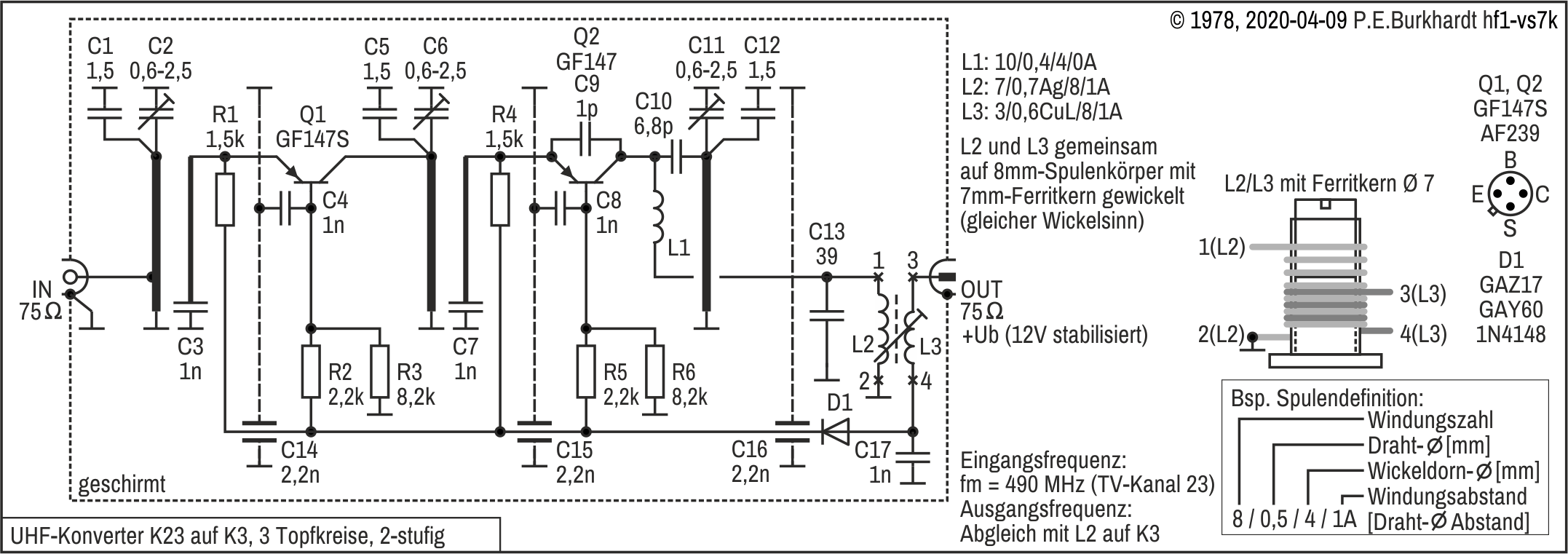 UHF-Konverter K23 auf K3