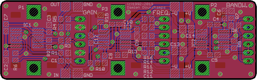 Parametric equalizer PCB